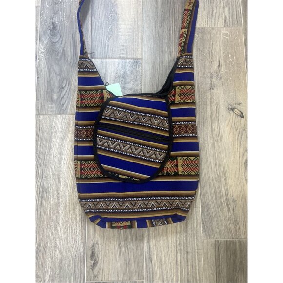 Bohemian Hippie Handcrafted Artisan Crossbody Bag Ethnic Tribal Multicolored - Picture 2 of 9